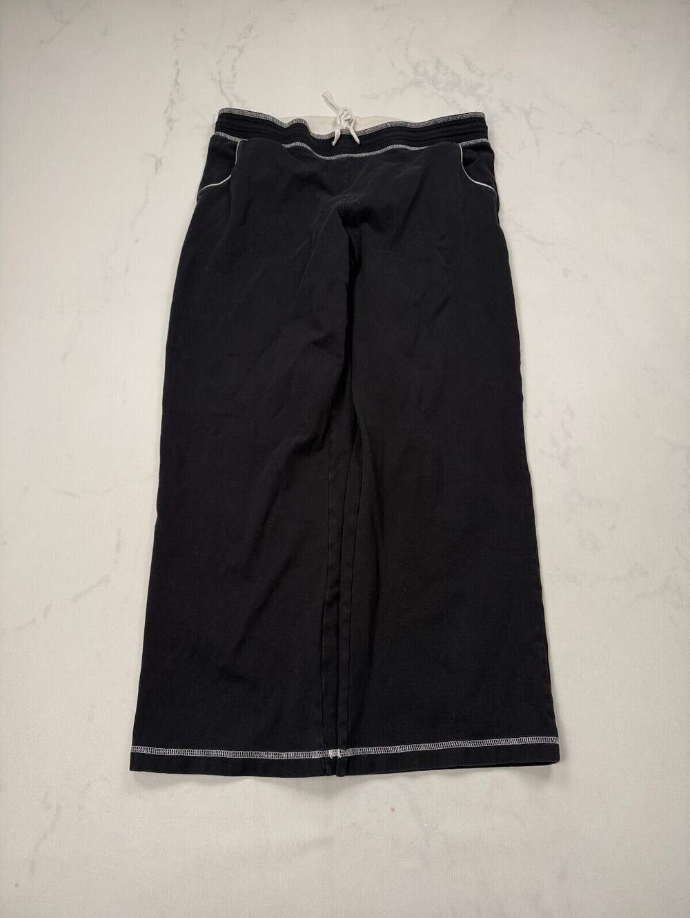 Silverwear New York Wide Leg Sweatpants Black Modern Classic Style - Womens L
